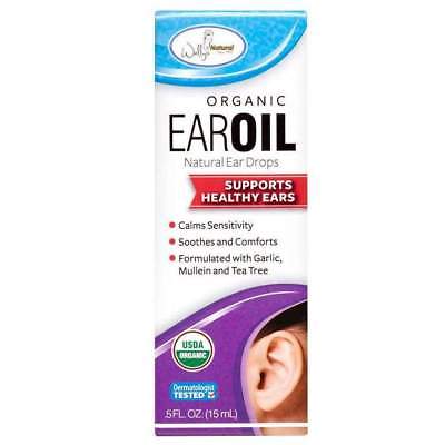 Wally's Natural Organic Ear Oil, .5oz. Per Bottle (3 Pack)