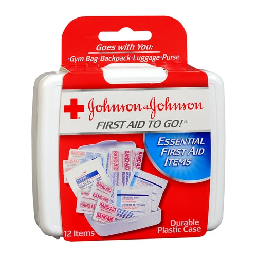 Johnson & Johnson Red Cross First Aid To Go Kit 1 EA