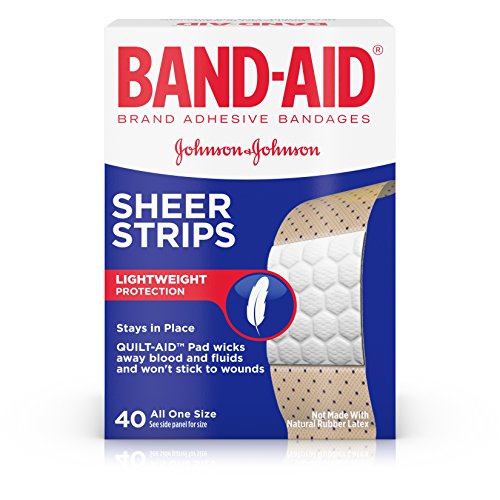 Band-Aid Brand Comfort Sheer Adhesive Bandages, 40 count