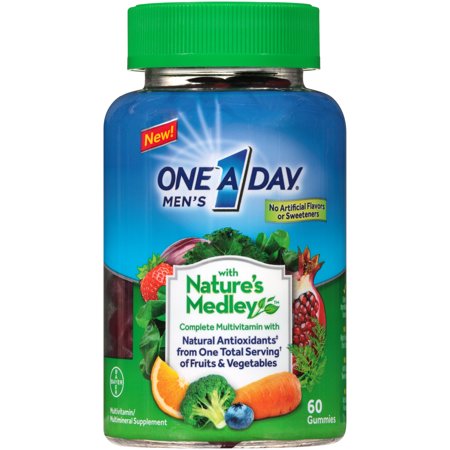 One A Day Men's Gummy Nature Medley, 60 Count