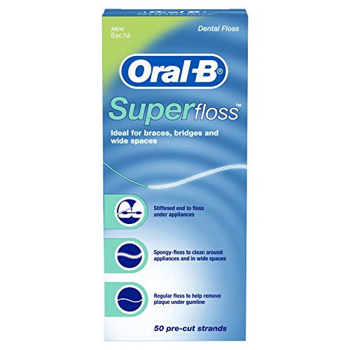 Oral-B Super Floss, Dental Floss, Mint (50-count)