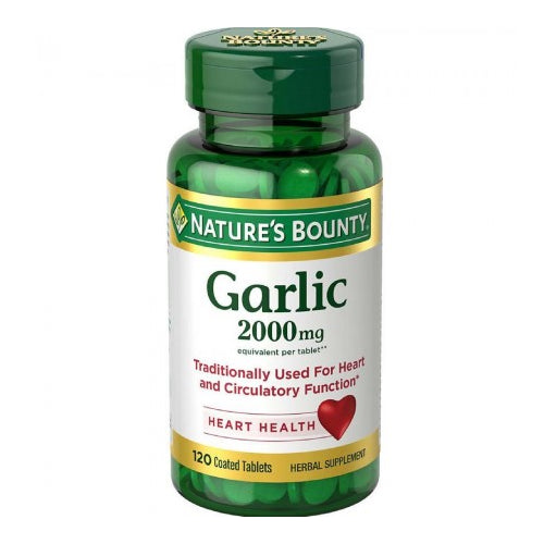 Nature's Bounty Odor Free Garlic 2000 mg Tablets 120 TB