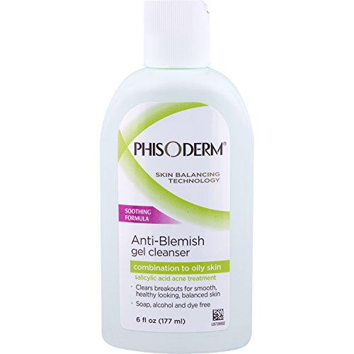 Phisoderm Anti-Blemish Gel Cleanser for Combination to Oily Skin 6fl oz.(177ml)