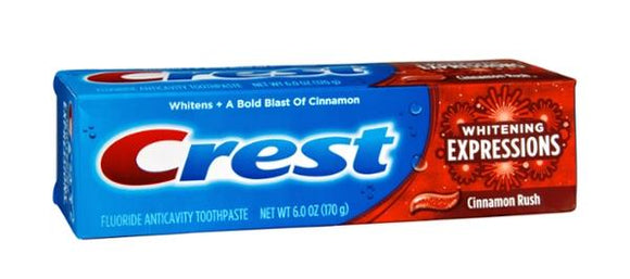 Crest Complete Multi-Benefit Whitening Expressions Cinnamon Rush Flavor Toothpaste, 6 oz - Buy Packs and SAVE