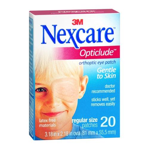 3M Nexcare Opticlude Orthoptic Eye Patches Regular Size 20 EA