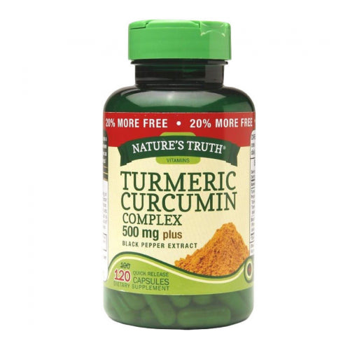 Nature's Truth Turmeric Curcumin Complex 500 mg Plus Black Pepper Extract, 12...