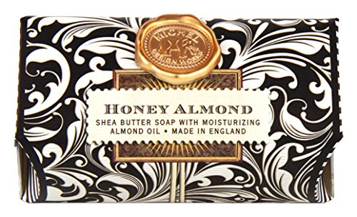 Michel Design Works 9-Ounce Bath Soap Bar, Honey Almond, Large