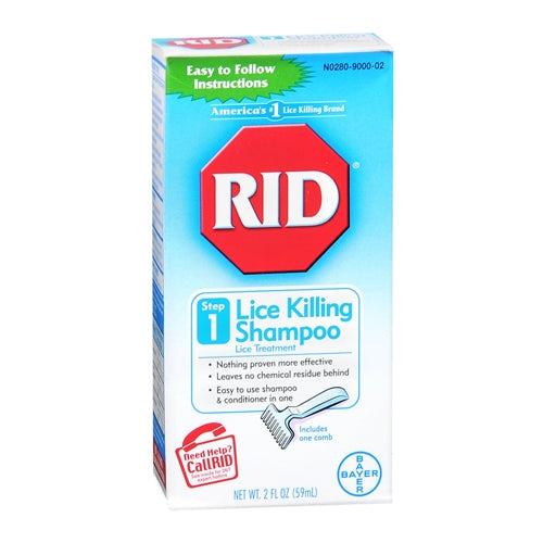 RID Lice Killing Shampoo, Maximum Strength, Step 1, 2-Fluid Ounce (59 ml)