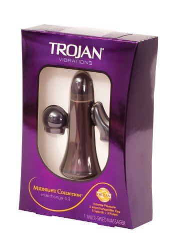 Trojan Vibrations - Midnight Collection Interchargeable Massager