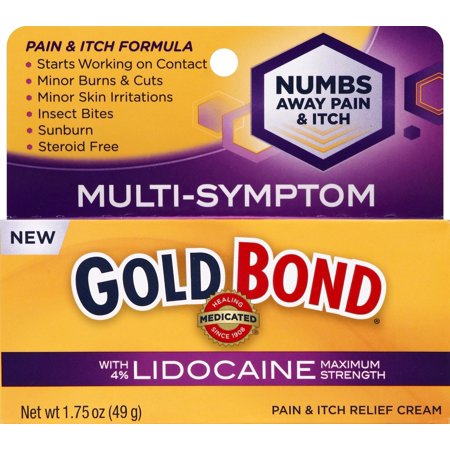 Gold Bond Medicated Pain & Itch Relief Cream with Lidocaine Maximum Strength - 1.75 oz,