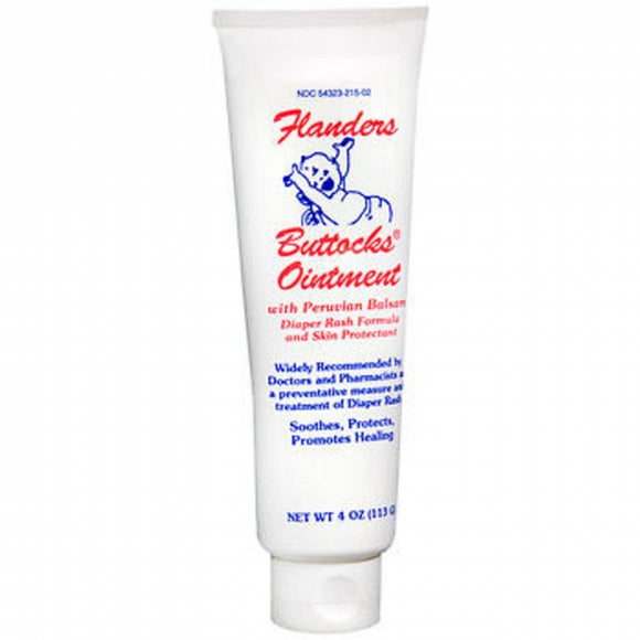 Flanders Buttocks Diaper Rash Ointment - 4 Oz - Buy Packs and SAVE