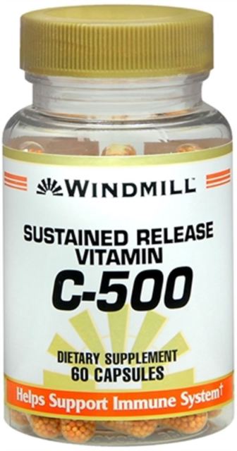 Vitamin C CAPS 500MG S/R WMILL Size: 60